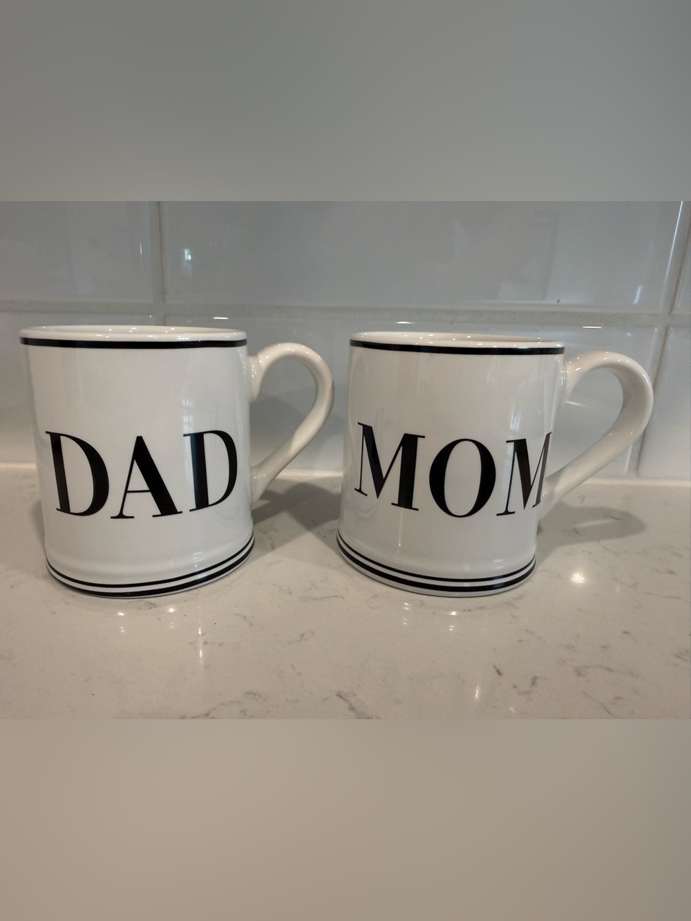 SUR LA TAB “Mom” and “Dad” Mugs